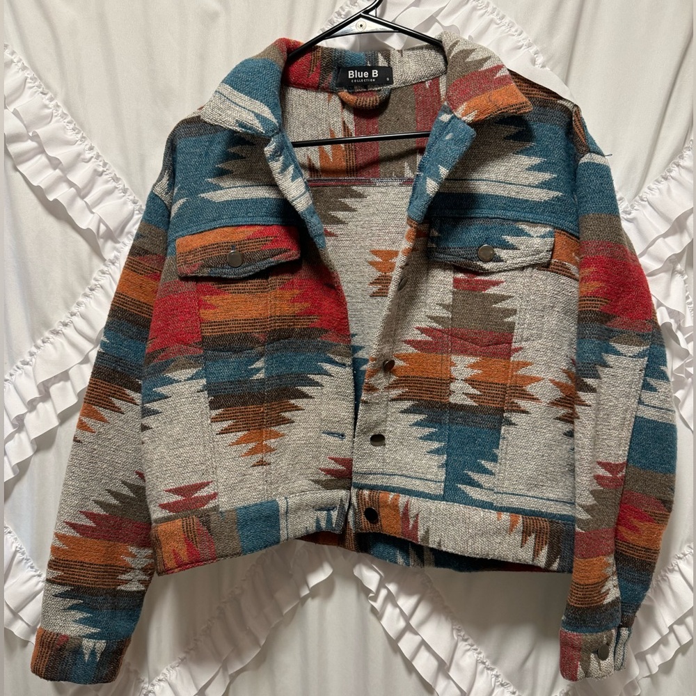 Women's Multicolor Patterned Jacket - image 1